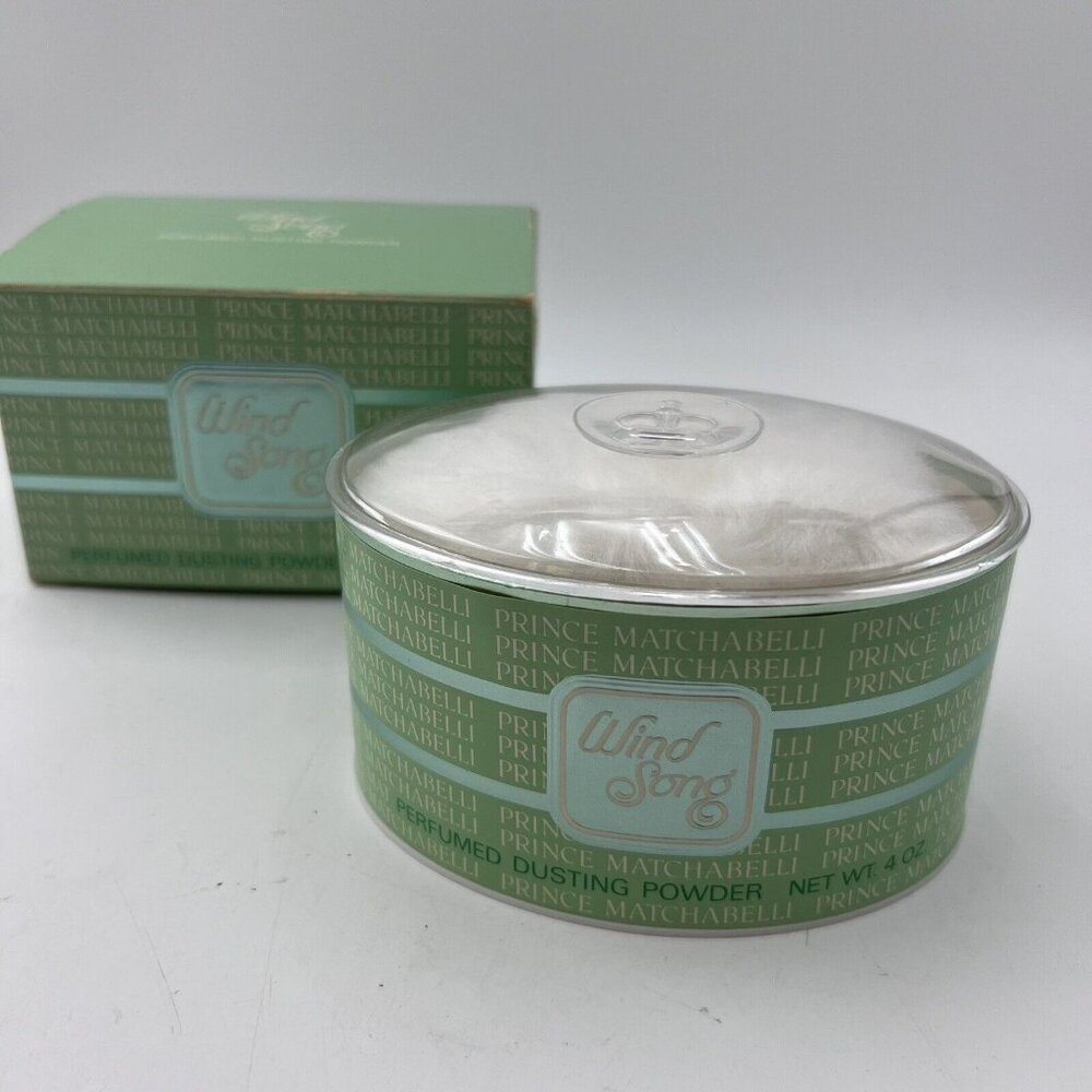 Vintage Wind Song Original Formula Perfumed Dusting POWDER Oval 4 oz NEW Unused